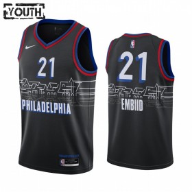 Camiseta Niños NBA Philadelphia 76ers Joel Embiid 21 2020-21 City Edition Swingman